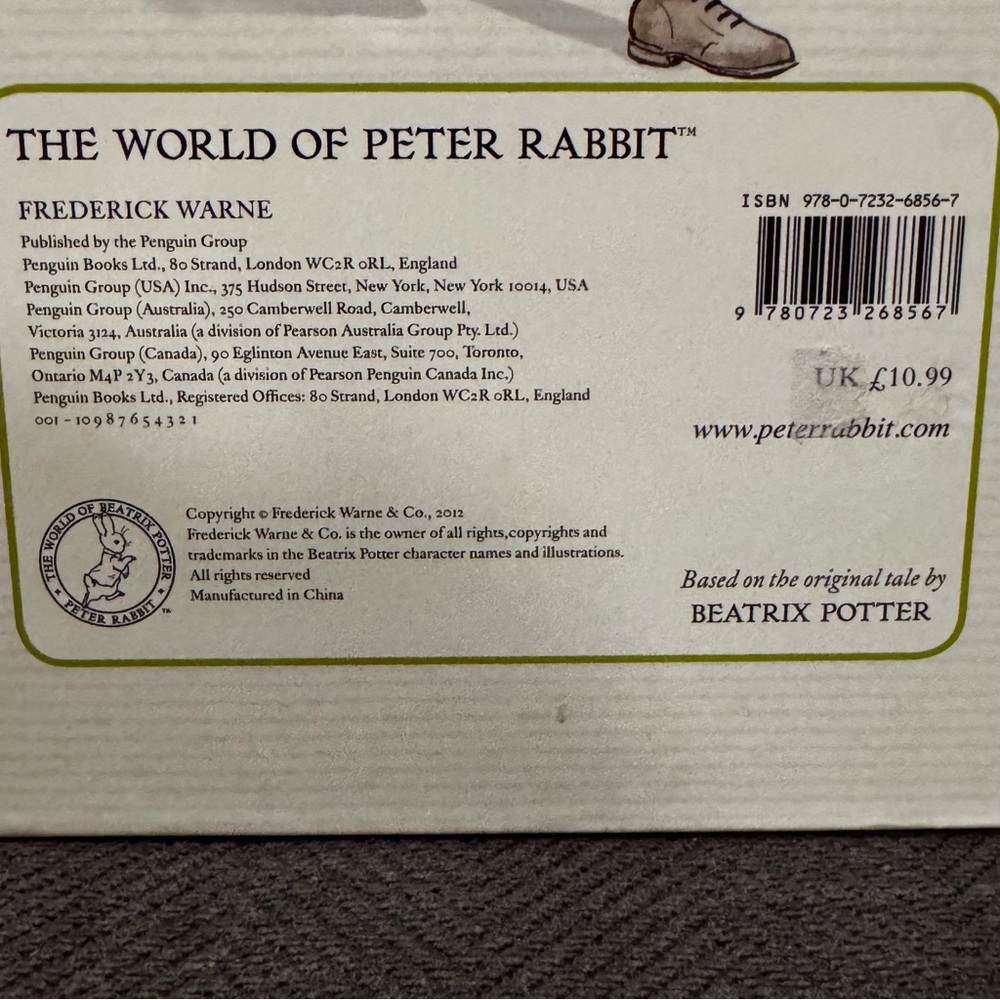 Sound Story Book Tale Of Peter Rabbit Hard Cover - Picture 6 of 6